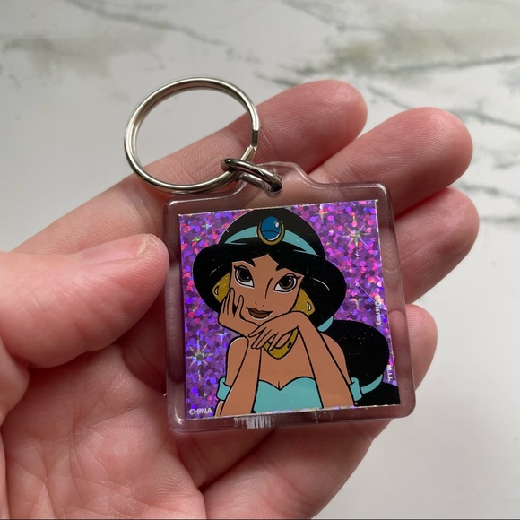 Disney Accessories - Disneyland Jasmine Clear Collectible Key Ring Holder